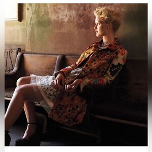 Elevenses - Floral Lined Jacket. Early 2000s vintage.